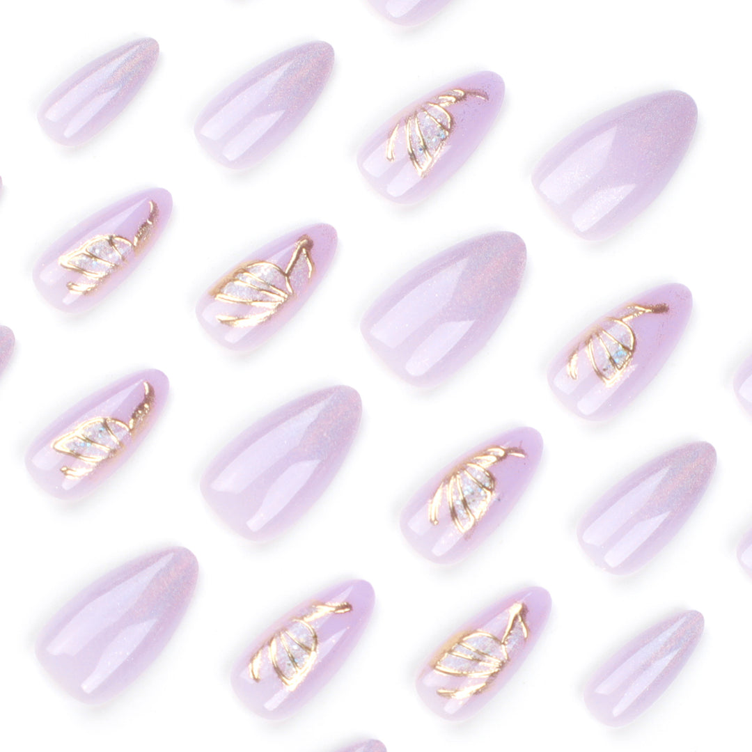 Glamorous artificial nails with rhinestone and glitter decorations Bowlift