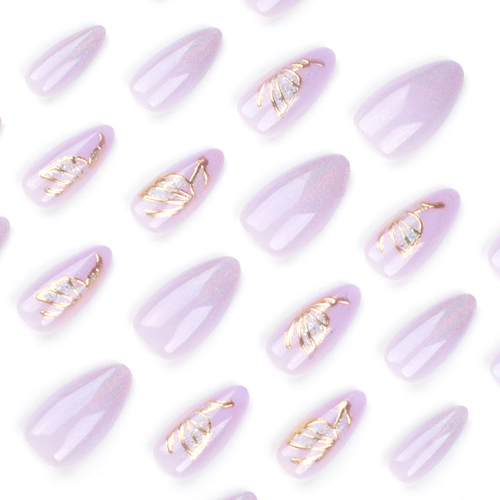 Glamorous artificial nails with rhinestone and glitter decorations Bowlift