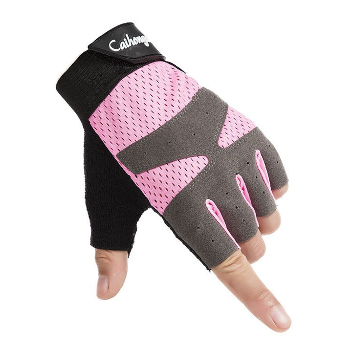 Women's fitness gloves with non-slip palm and breathable mesh Bowlift