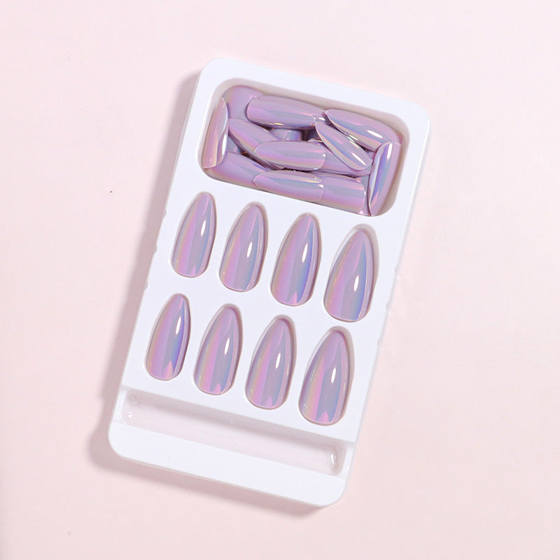 Premium Glossy Long Press-On Nails Bowlift