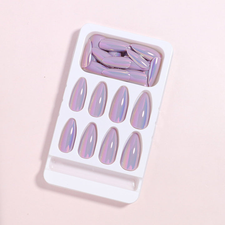 Premium Glossy Long Press-On Nails Bowlift