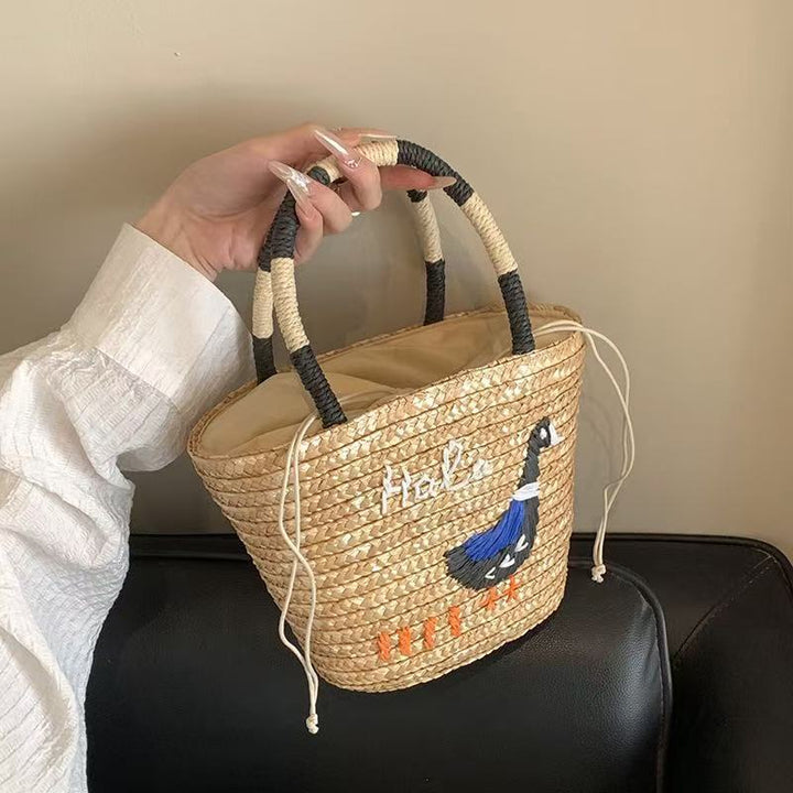 Handcrafted bag with creative animal embroidery Bowlift