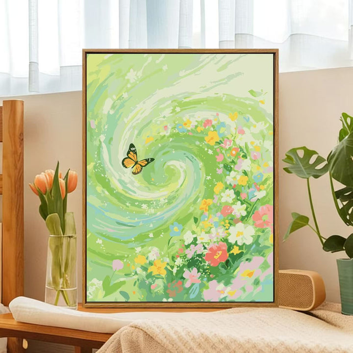 Floral Whirlwind Canvas Art Bowlift