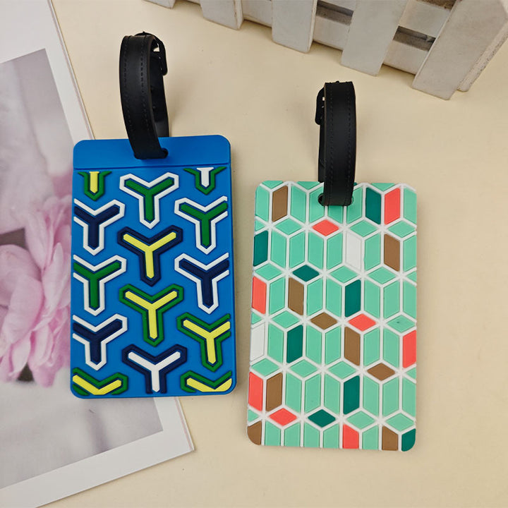 Unisex Vibrant Patterned Luggage Tag Bowlift