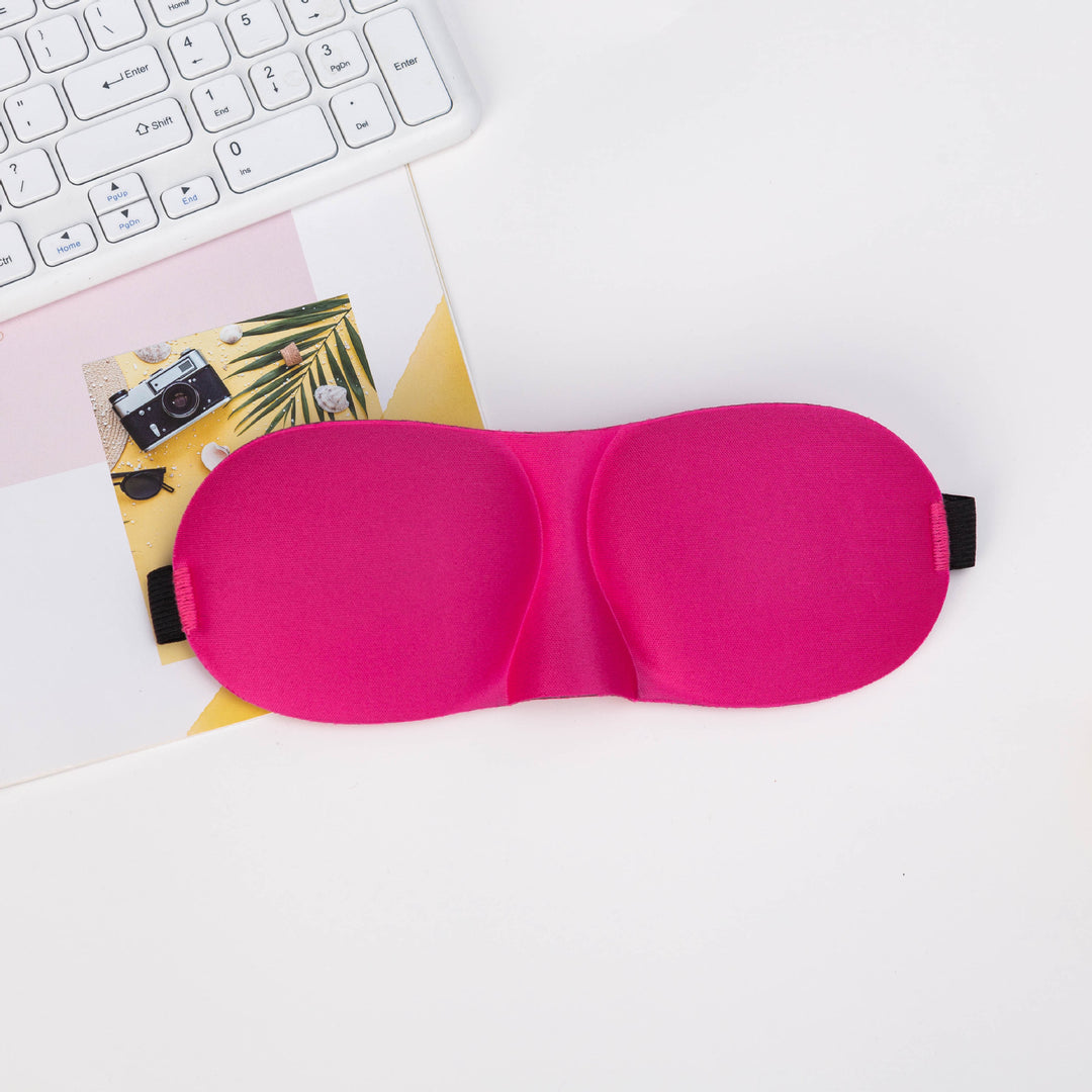Unisex nan light-blocking travel mask with thermoformable nylon cover and wide comfort band Bowlift
