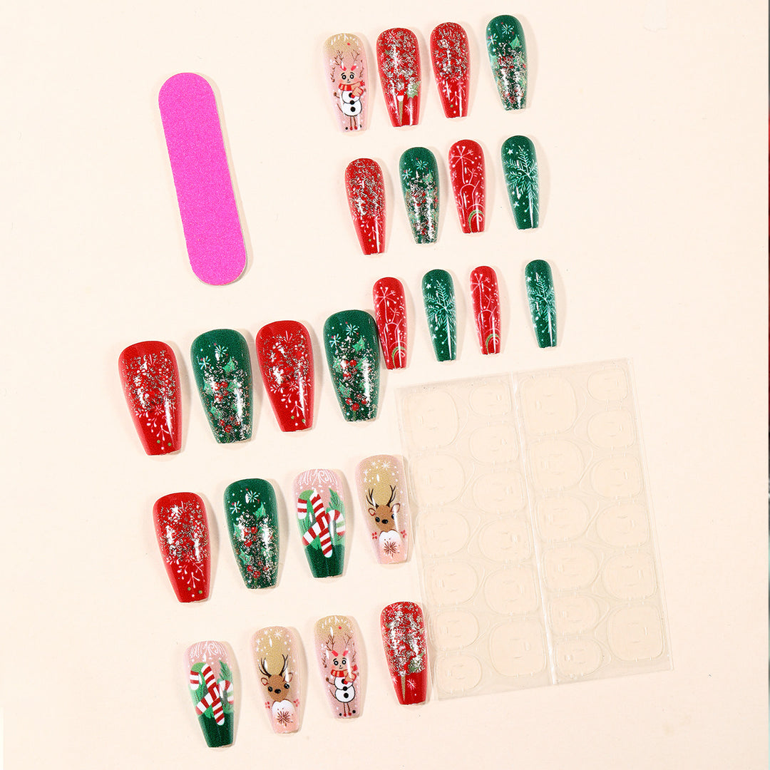 Festive Themed 3D Nail Art Extensions Bowlift