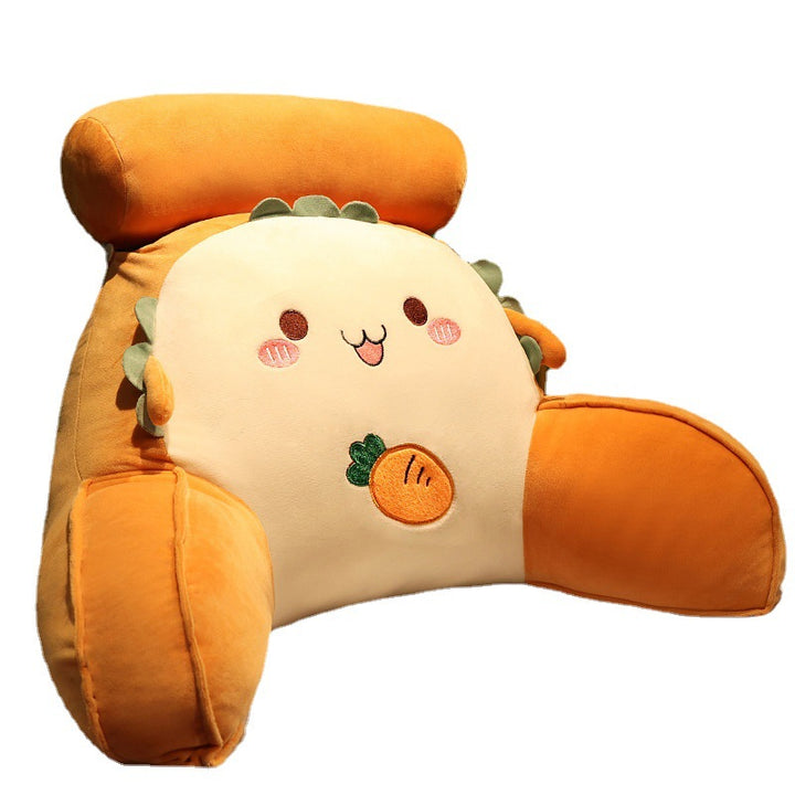 Plush back support cushion with unique vegetable design Bowlift