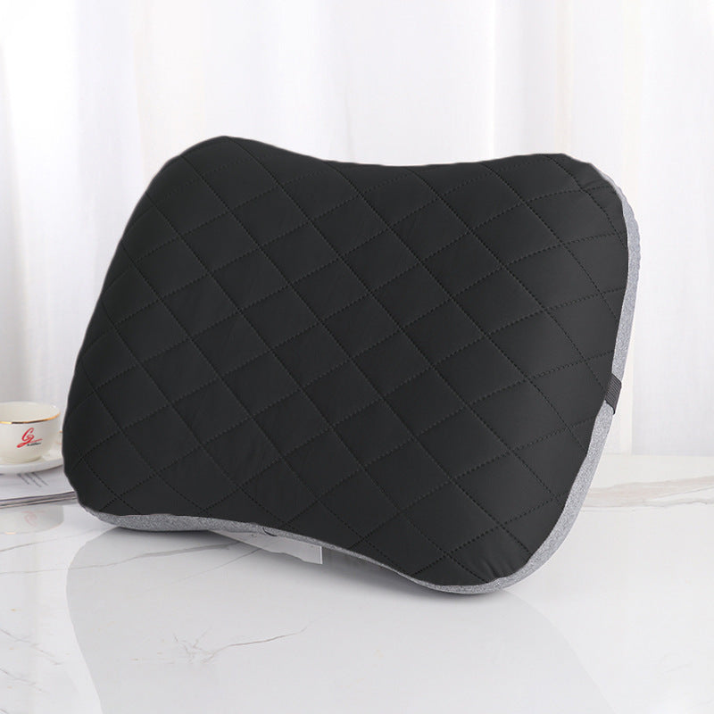 Ergonomic Memory Foam Lumbar Support Pillow with Quilted Breathable Cover Bowlift