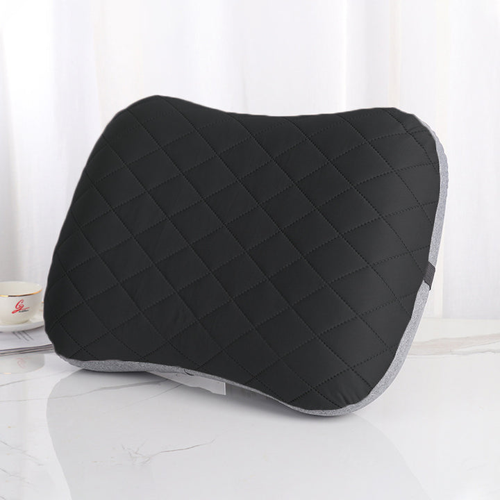 Ergonomic Memory Foam Lumbar Support Pillow with Quilted Breathable Cover Bowlift