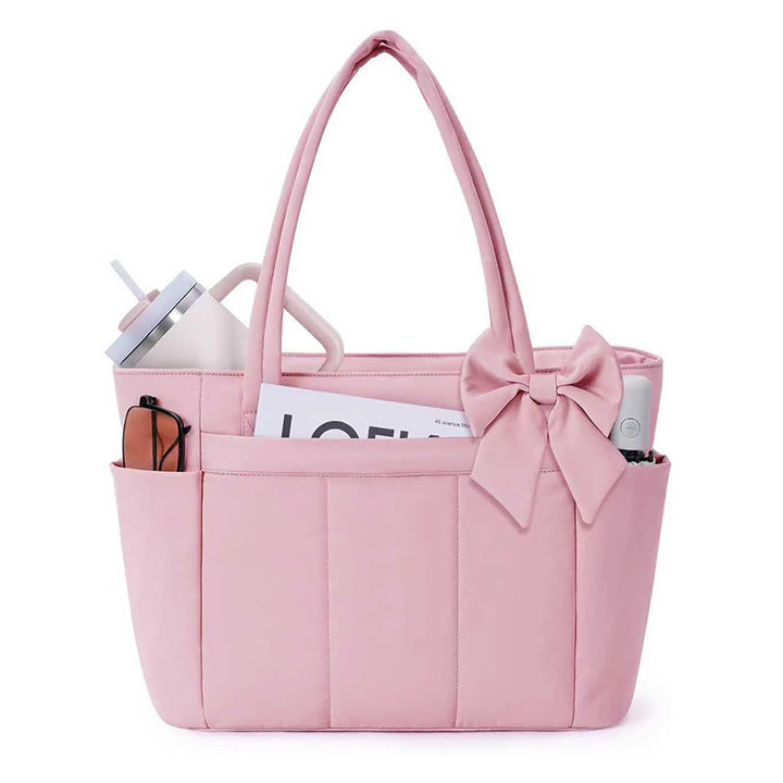 Elegant shopping bag with side pockets Bowlift