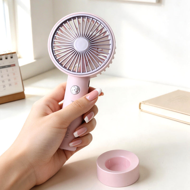 Ladies portable hand fan with variable speed control and ergonomic design Bowlift