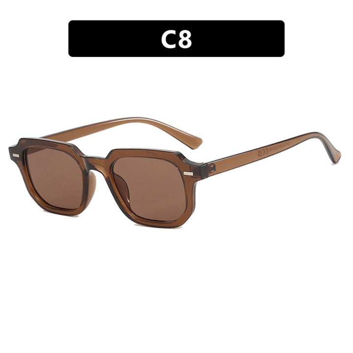 Women's square sunglasses with stylish frame structure and UV protection Bowlift