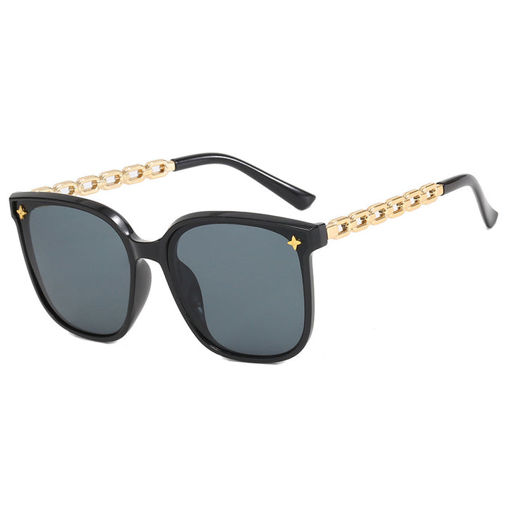 Ladies fashionable sunglasses with stylish chain accents Bowlift