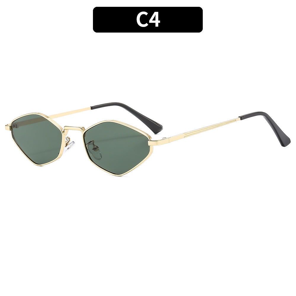 Stylish Hexagonal Frame Sunglasses