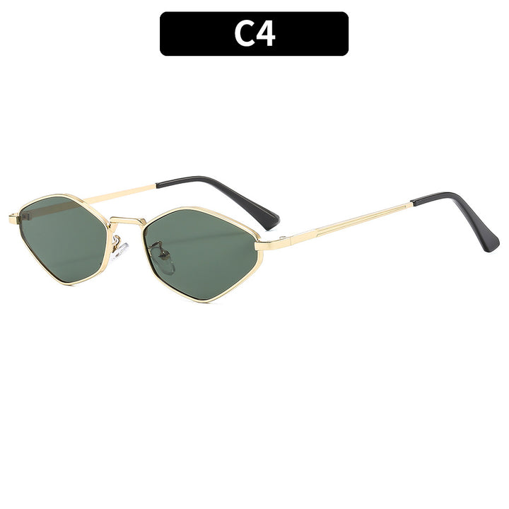 Stylish Hexagonal Frame Sunglasses
