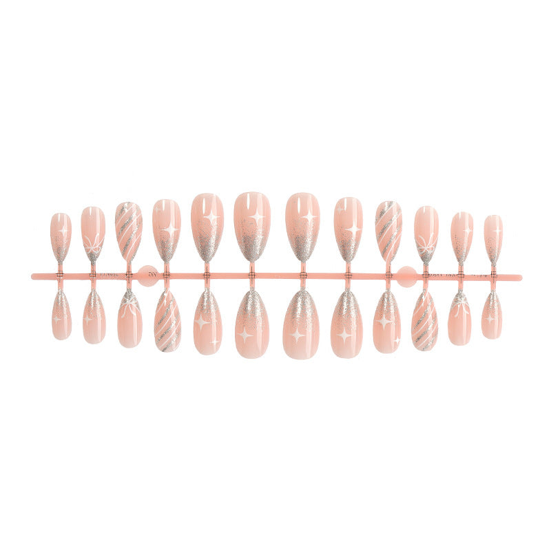 Glamorous Stiletto Press-On Nail Art Design Bowlift