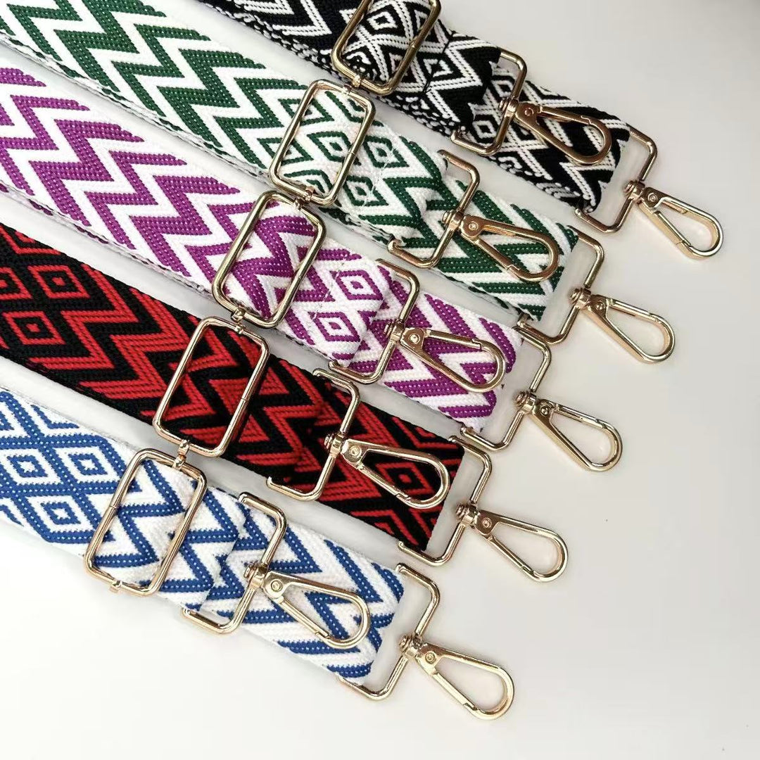 Adjustable Patterned Bag Strap Bowlift