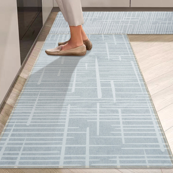 Elegant Floral Pattern Kitchen Runner Mat