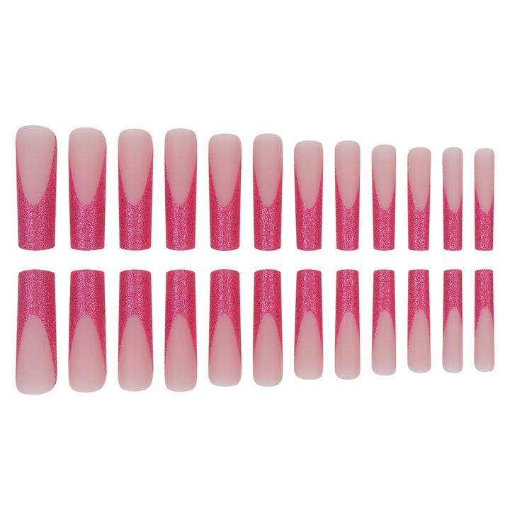 Glitter Stiletto Press-On Nails Bowlift