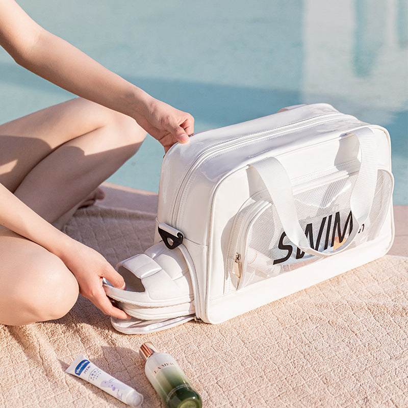 Sporty Swim Bag With Additional Compartments Bowlift