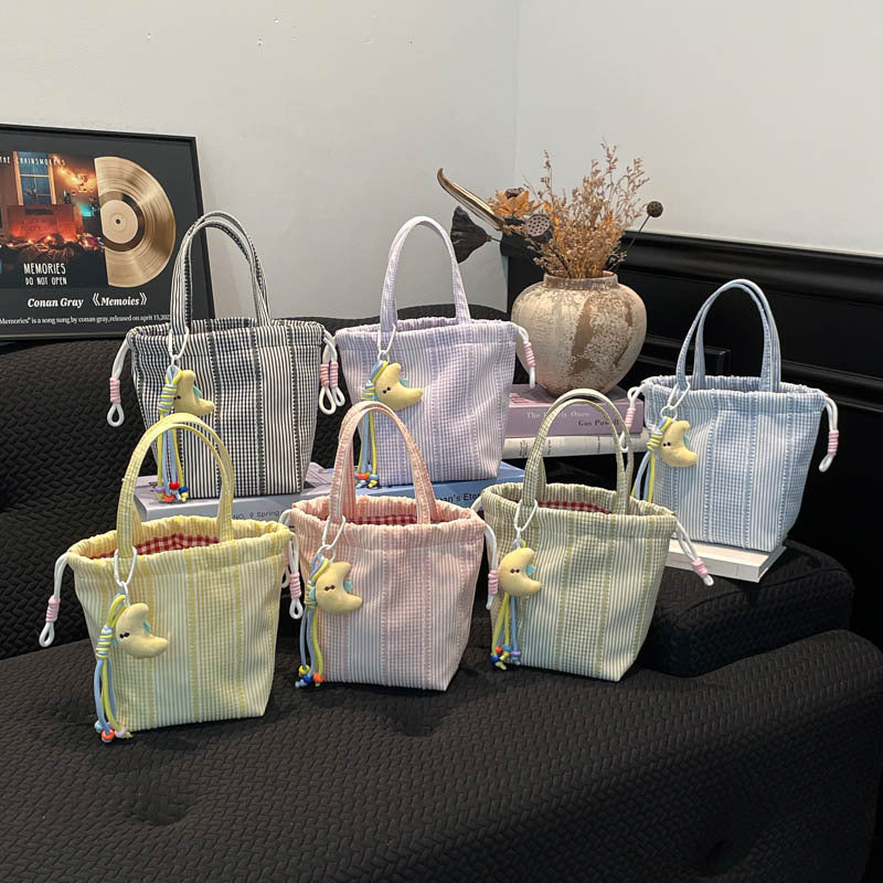 WoDrawstring Utility Tote Bag Bowlift