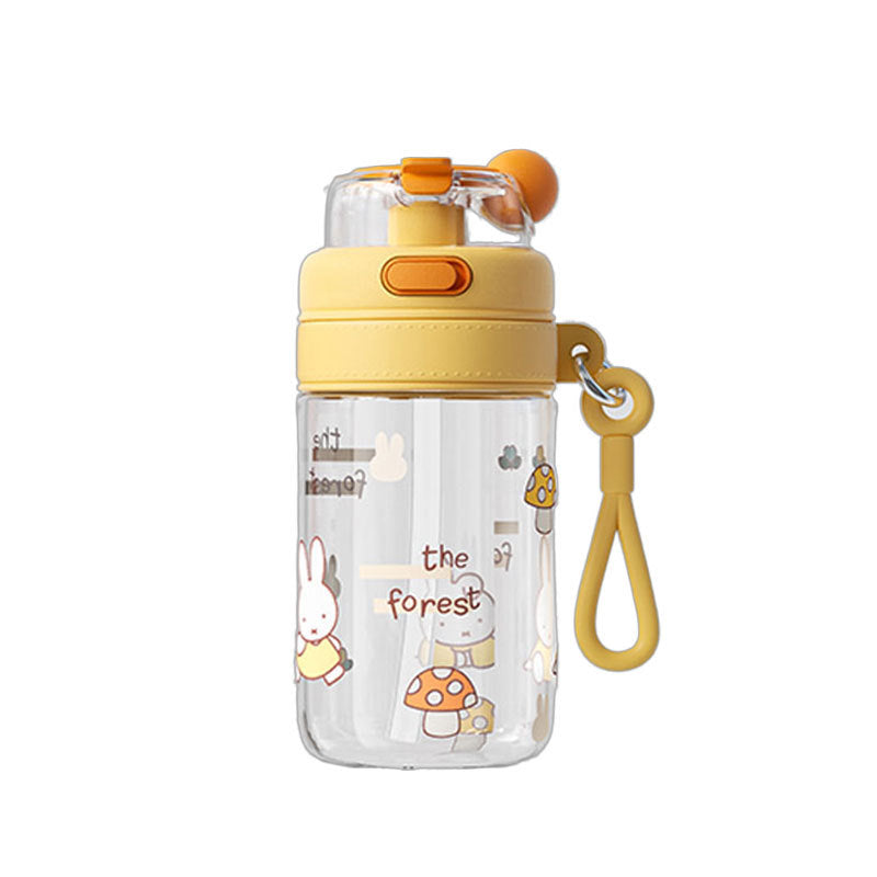 Women's sports bottle with interactive lid and cute animal design Bowlift