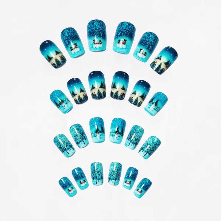 Winter Art Nails in Snowman Design Bowlift