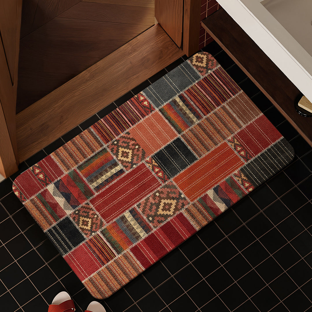 Decorative Star-patterned Bath Mat Bowlift