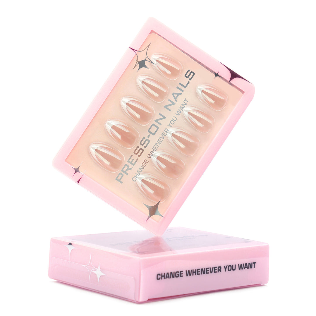 Artificial press-on nails with flexible design Bowlift