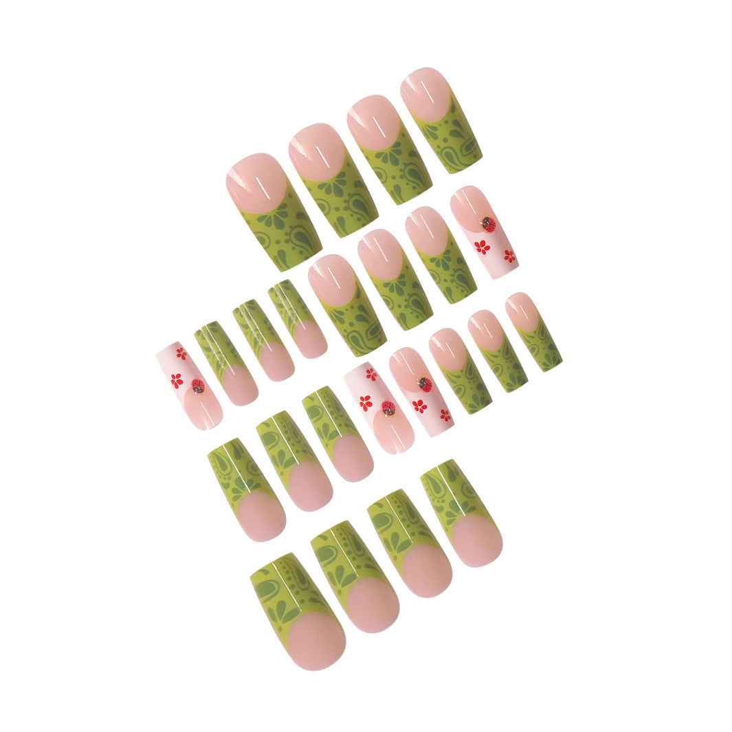 Artistic Floral Sculpted Nail Extensions Bowlift
