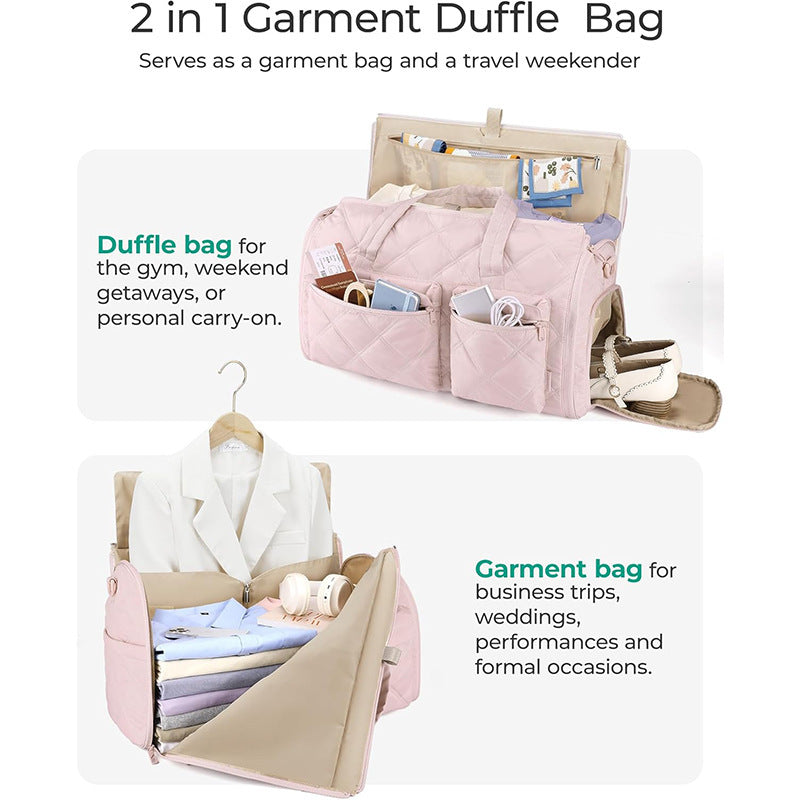 Elegant Travel Bag with Integrated Suit Compartment Bowlift