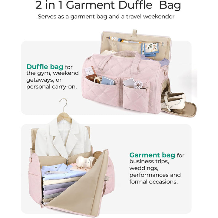 Elegant Travel Bag with Integrated Suit Compartment Bowlift