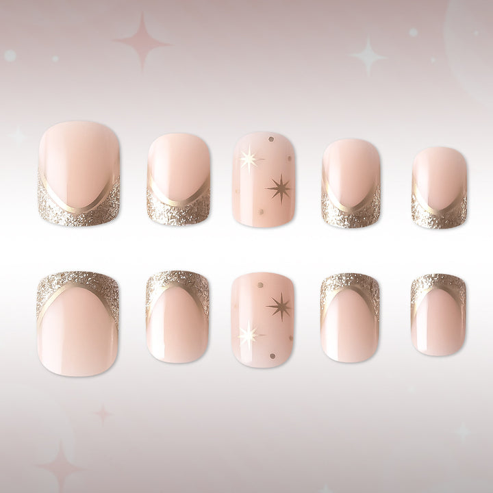 Luxurious Star-Embellished Nail Art Set Bowlift