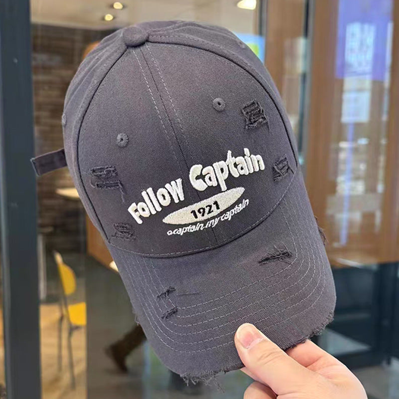 Men's Casual Distressed Baseball Cap Bowlift