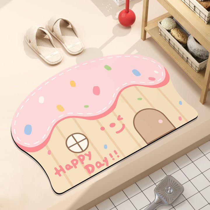 Playful Hamburger-Themed Bath Mat Bowlift