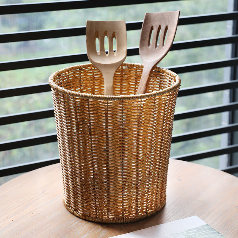 Eco-Friendly Wicker Waste Basket Bowlift