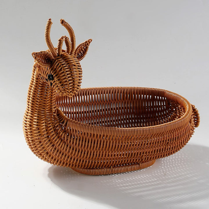 Unisex Braided Decoration Basket in Duck Shape Bowlift