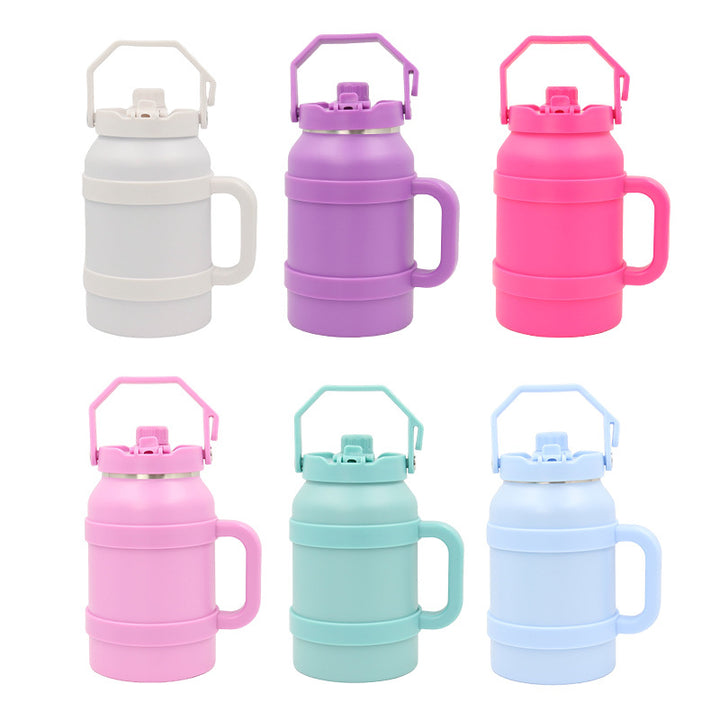 Ladies Insulated Stainless Steel Drinking Bottle with Practical Handle and Double Wall Technology Bowlift