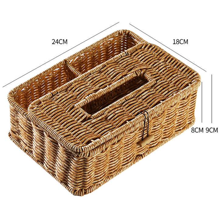 Handwoven Multi-Compartment Storage Caddy Bowlift