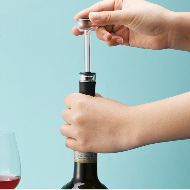 2-in-1 Air Pressure Pump Wine Bottle Opener with Foil Cutter | Bowlift