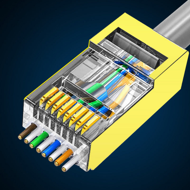 High-speed Ethernet cable with gold-plated contacts and flexible sheath Bowlift