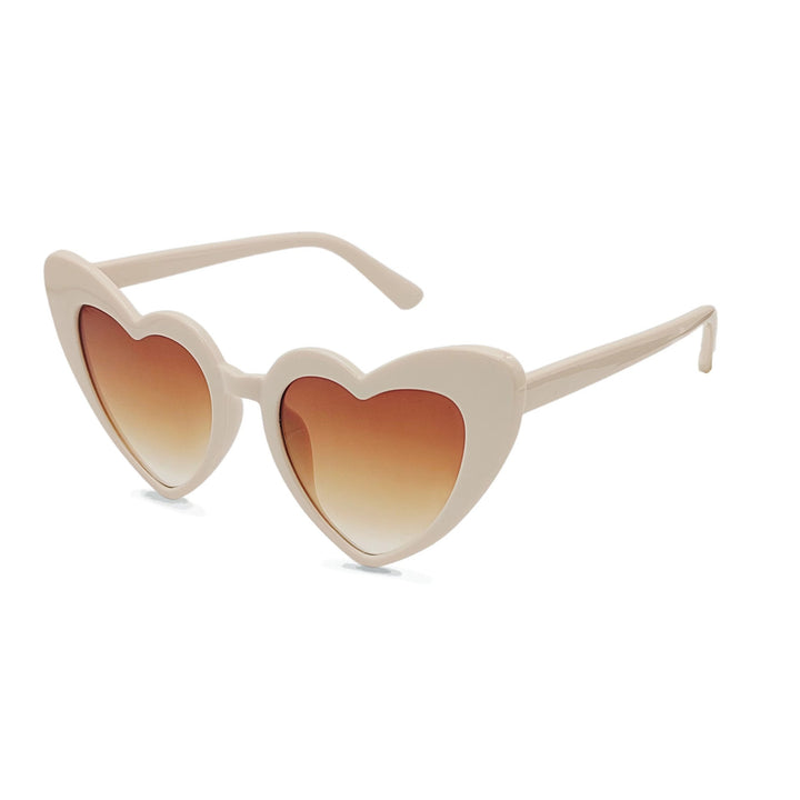 Women's Heart-Shaped Sunglasses with UV Protection and High-Quality Film Processing Bowlift