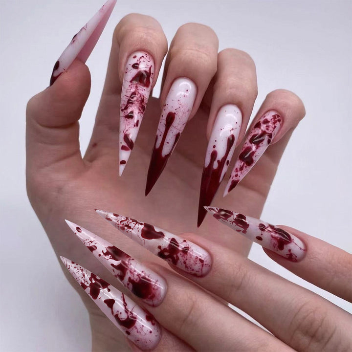 Halloween-Themed Press-On Nail Art Set Bowlift