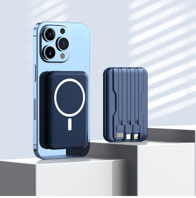 Portable Magsafe Powerbank with Integrated Fast Charging Function Bowlift