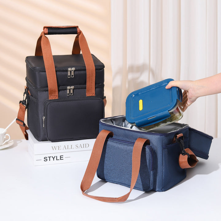 Insulated Multi-Compartment Food Cooler Tote Bowlift