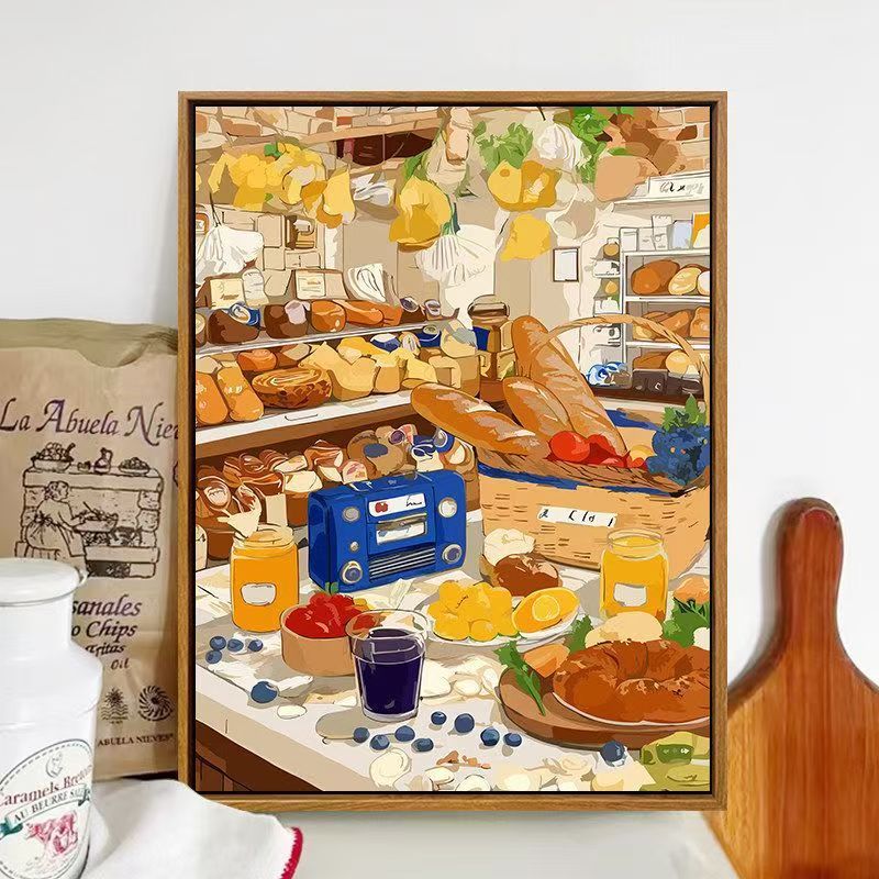 Bakery-Themed Illustrated Wall Art Bowlift