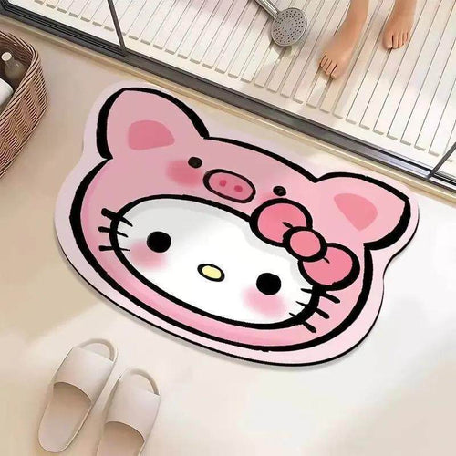 Playful Character-Themed Bath Mat