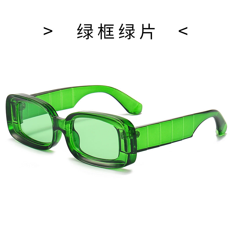 Women's Square Sunglasses with Transparent Frame Bowlift