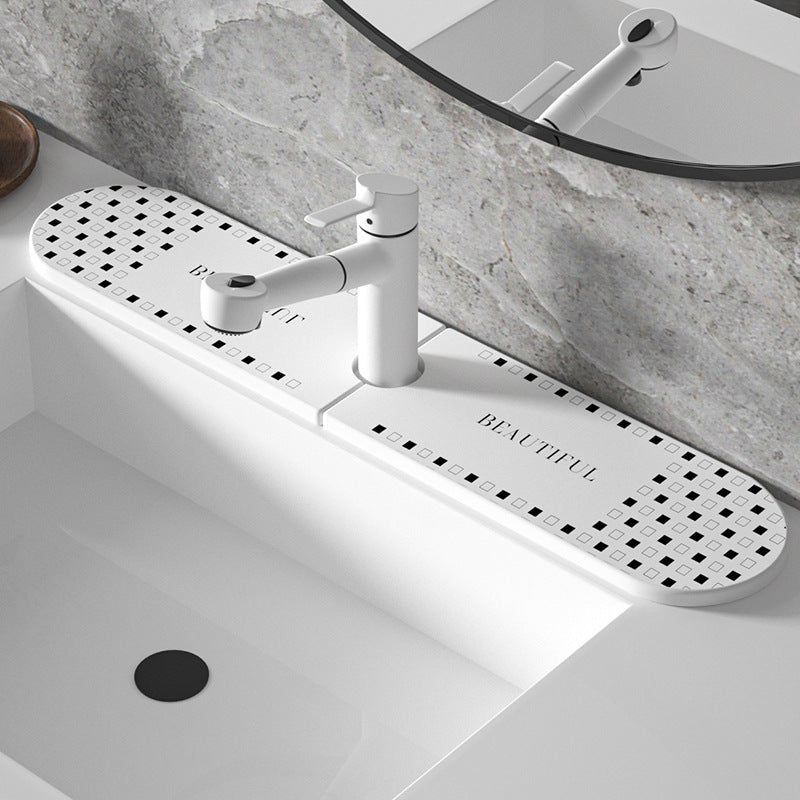 Decorative Sink Faucet Protector Mat