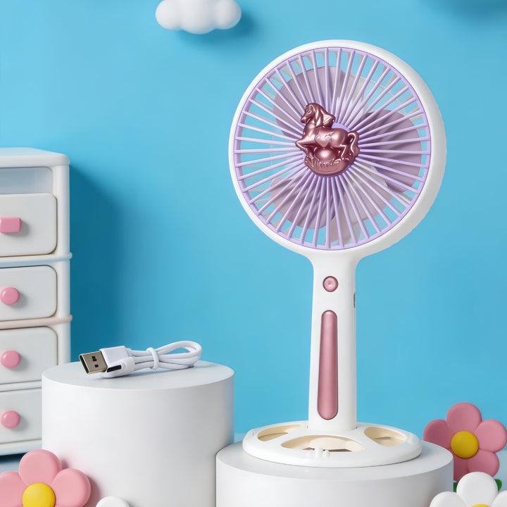 Women's Portable Mini Fan with Creative Animal Design Bowlift